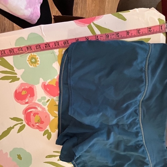Ladies Nike, athletic shorts, size 12 with built-in liner, blue, and teal - Picture 5 of 7